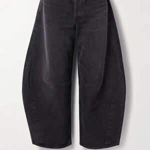 Citizens of Humanity Black Distressed Horseshoe / Barrel Jeans Sz 34